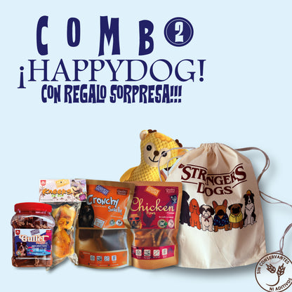 2 Combo Happy Dog | Snacks Naturales  + Sorpresa