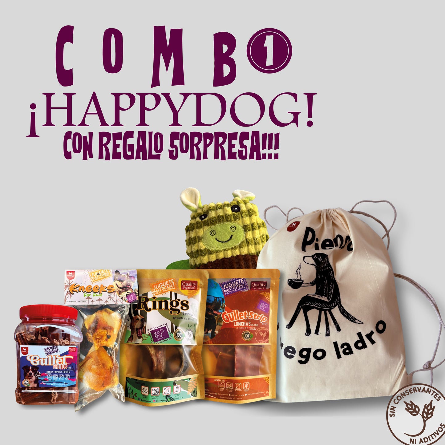 1 Combo Happy Dog + Sorpresa