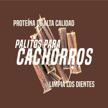 Gullet Strip Cachorros esófago deshidratado de 3" x 8 unidades